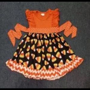 Candy corn Halloween dress